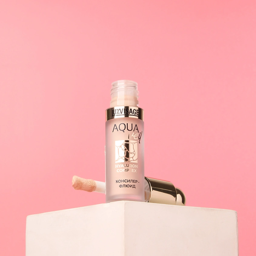 Консилер для лица `LUXVISAGE` AQUA VEIL HYALURON COMPLEX флюид тон 102 Light