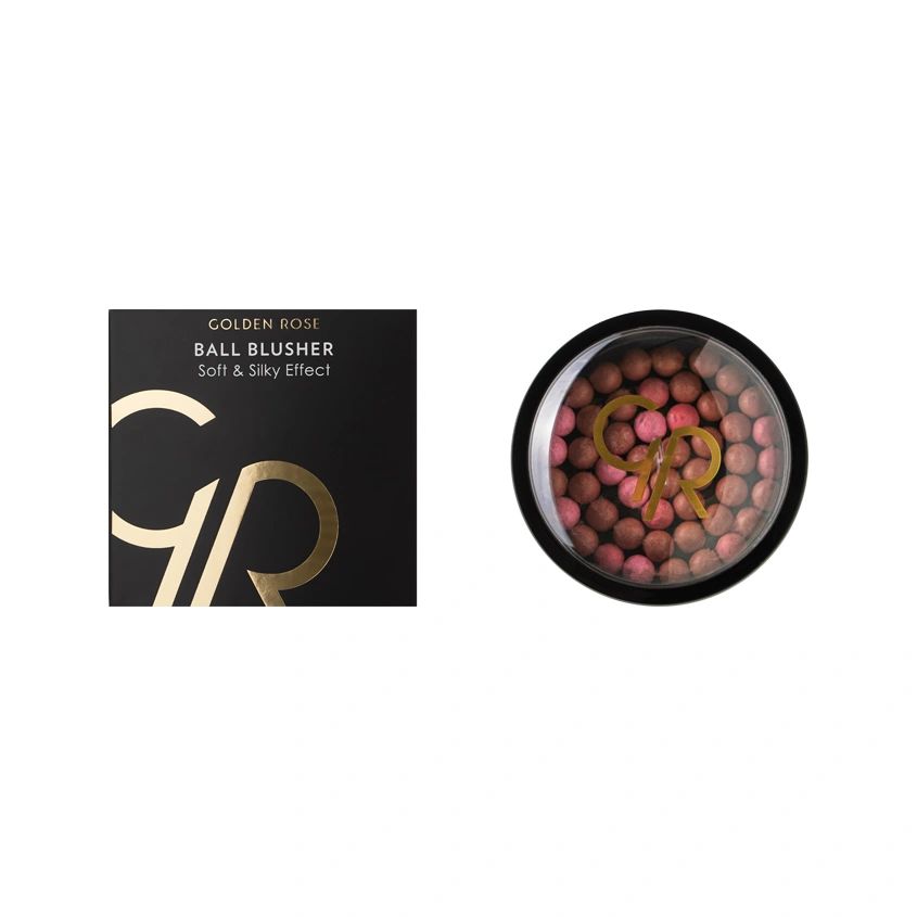 Румяна для лица `GOLDEN ROSE` BALL BLUSHER в шариках тон 01