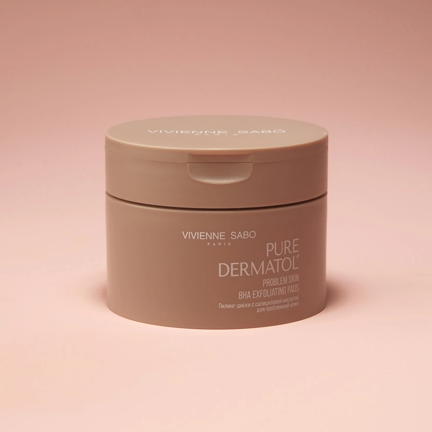 Пилинг-диски для лица `VIVIENNE SABO` PURE DERMATOL c салициловой кислотой (для проблемной кожи) 30 шт