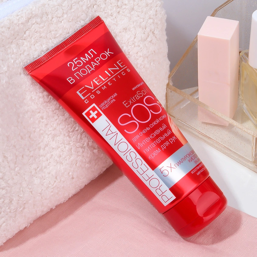Крем для рук `EVELINE` `PROFESSIONAL` EXTRA SOFT SOS интенсивный питательный 100 мл