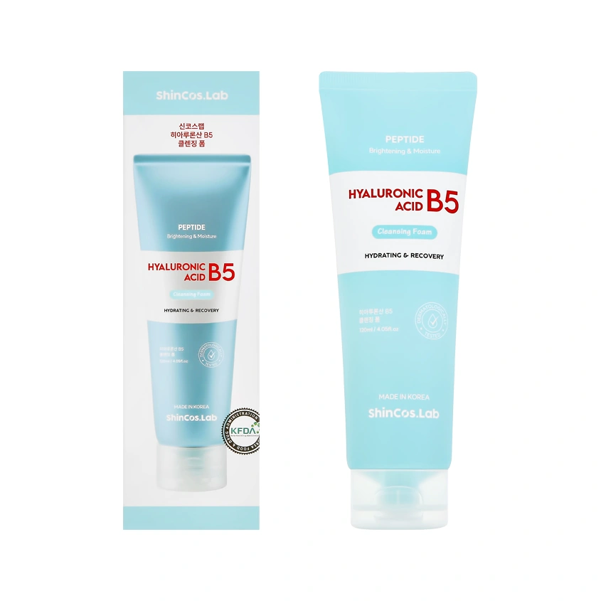 Пенка для лица `SHINCOS.LAB` HYDRATING & RECOVERY с гиалуроновой кислотой (увлажняющая) 120 мл