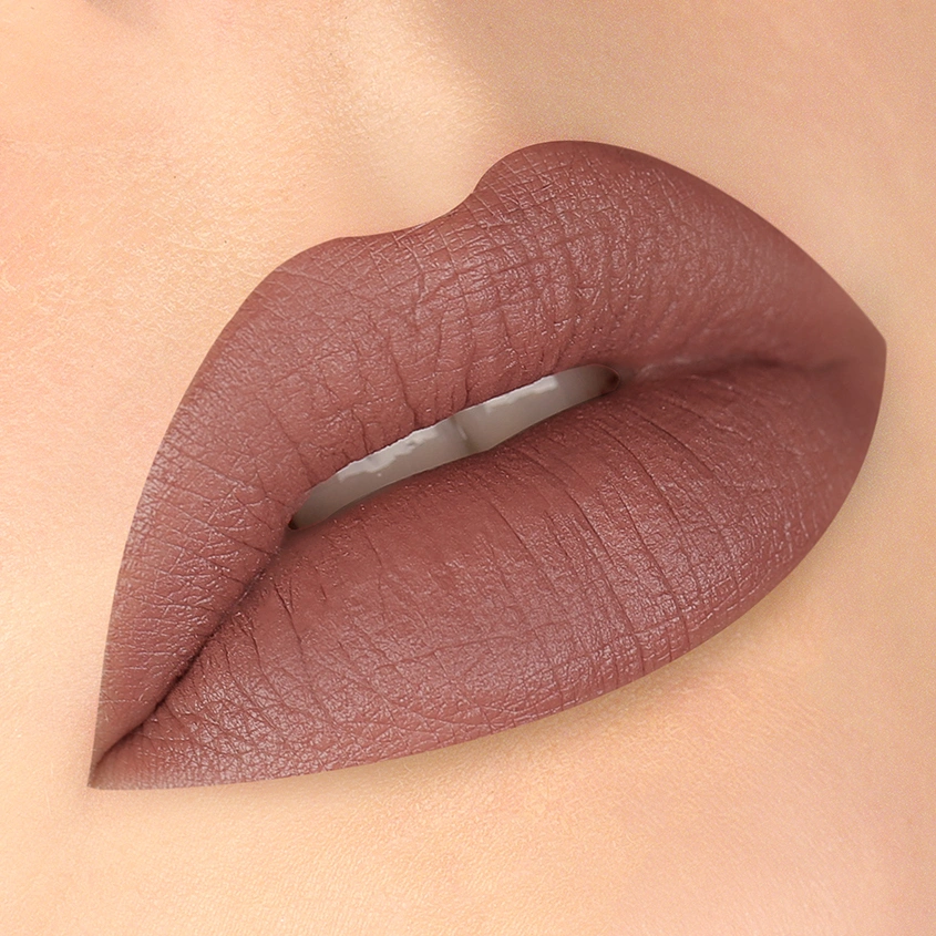 Блеск для губ `LUXVISAGE` `PIN UP` ULTRA MATT матовый тон 9 iced coffee