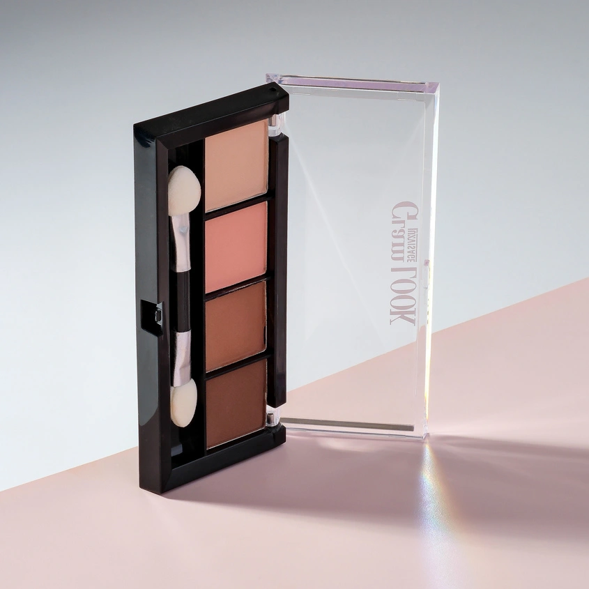 Тени для век `LUXVISAGE` GLAM LOOK 4-х цветные тон 1