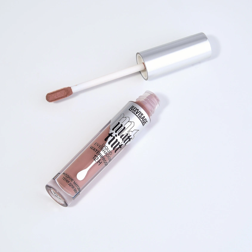 Тени для век `LUXVISAGE` `MATT TINT` LIQUID EYESHADOW WATERPROOF 12H жидкие матовые тон 104