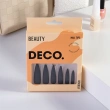 Набор накладных ногтей с клеевыми стикерами `DECO.` FEROSH black (24 шт + клеевые стикеры 24 шт)