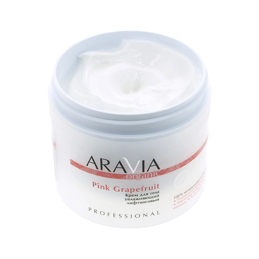 Крем для тела `ARAVIA` `PROFESSIONAL` ORGANIC Pink Grapefruit увлажняющий лифтинговый 300 мл