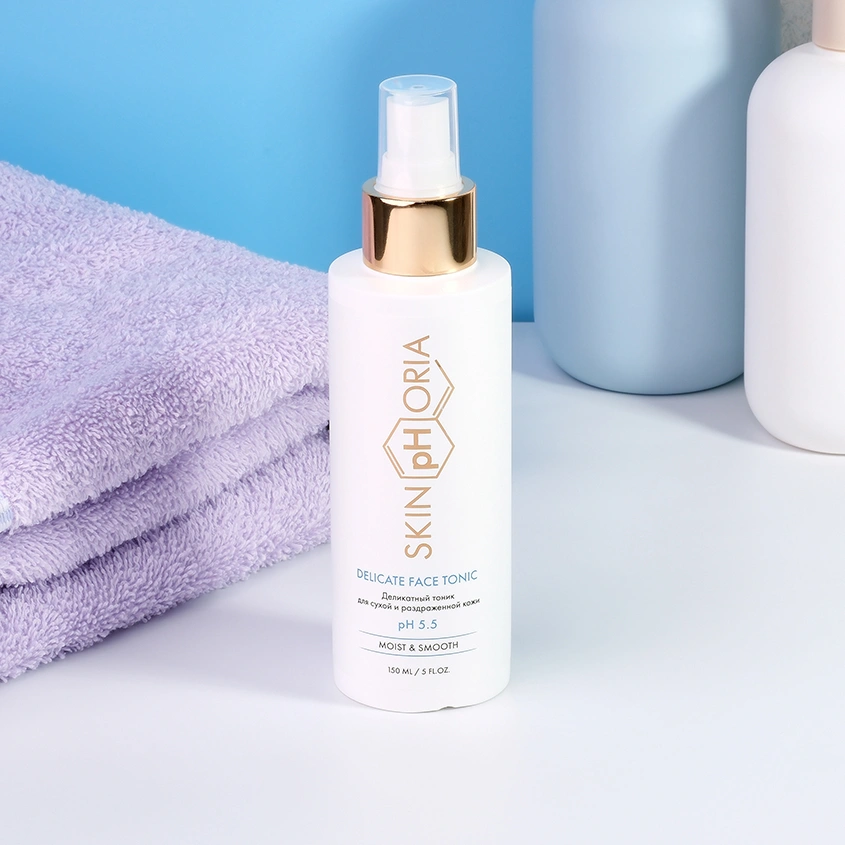 Тоник для лица `SKINPHORIA` MOIST&SMOOTH деликатный для сухой и раздраженной кожи 150 мл