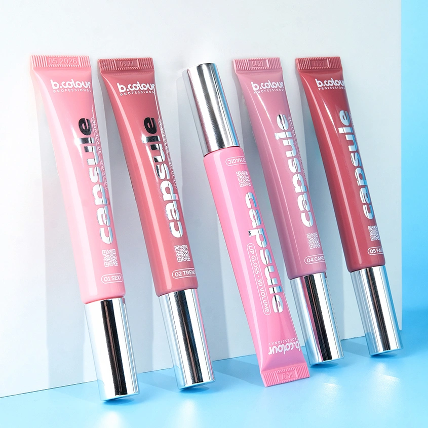 Блеск для губ `B.COLOUR PROFESSIONAL` LIP GLOSS 3D VOLUME зеркальный с 3D эффектом тон 02 Trend