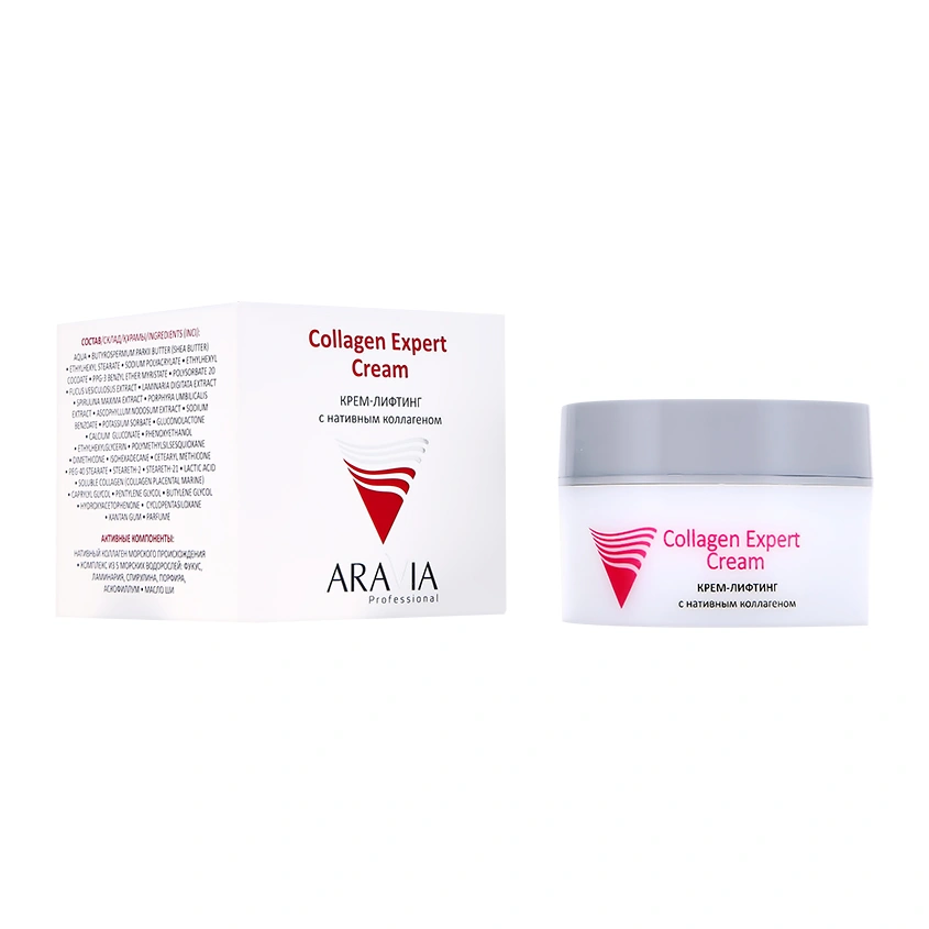 Крем-лифтинг для лица `ARAVIA` `PROFESSIONAL` Collagen Expert с нативным коллагеном (антивозрастной) 50 мл