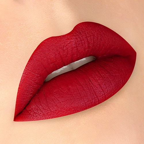 Блеск для губ `LUXVISAGE` `PIN UP` ULTRA MATT матовый тон 30 red salsa
