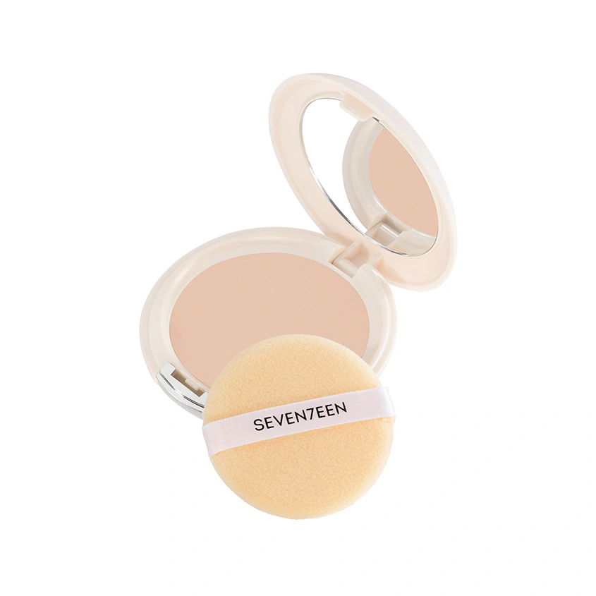 Пудра для лица `SEVEN7EEN` NATURAL SILKY COMPACT POWDER компактная шелковая тон 06 Фарфор