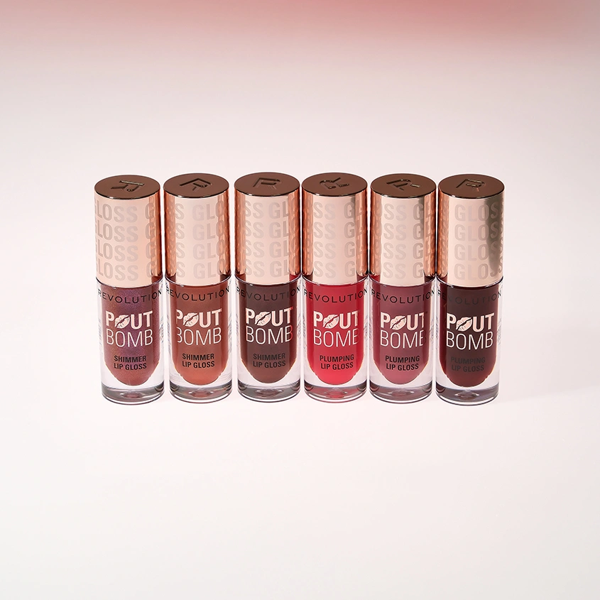 Блеск для губ `REVOLUTION` POUT BOMB с эффектом объема тон Milky sheer holo