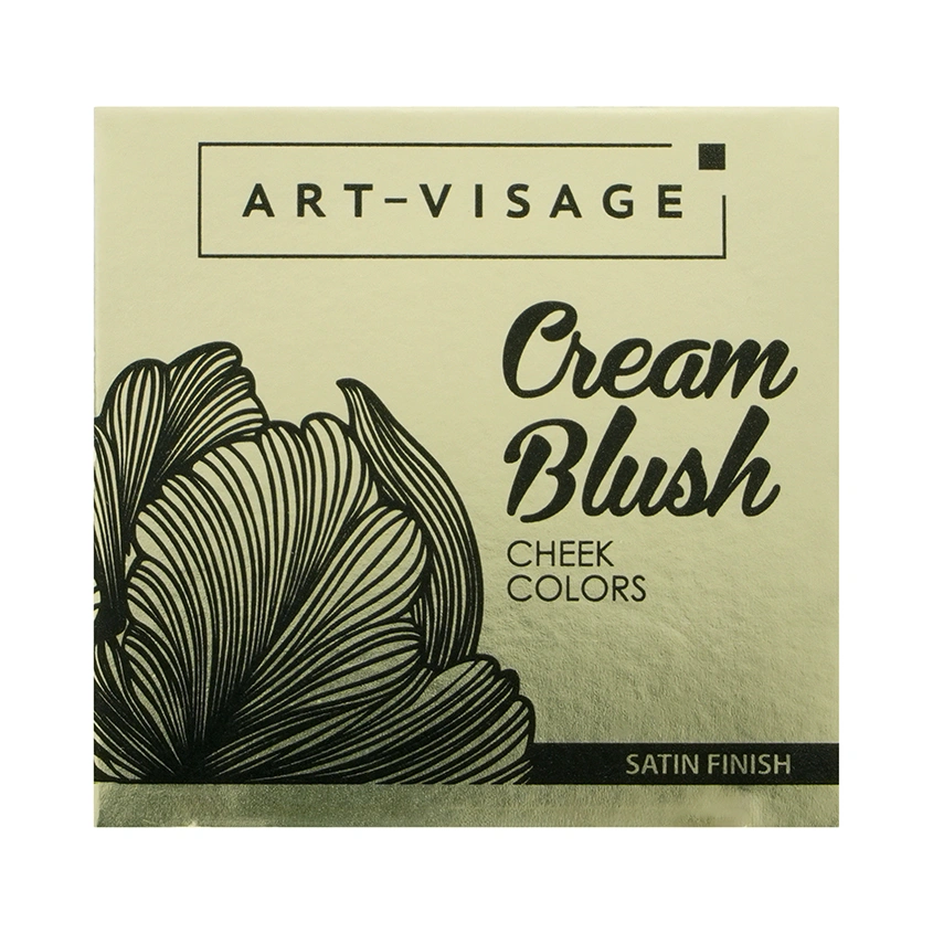 Румяна для лица `ART-VISAGE` CREAM BLUSH кремовые тон 14 Золотистый коралл