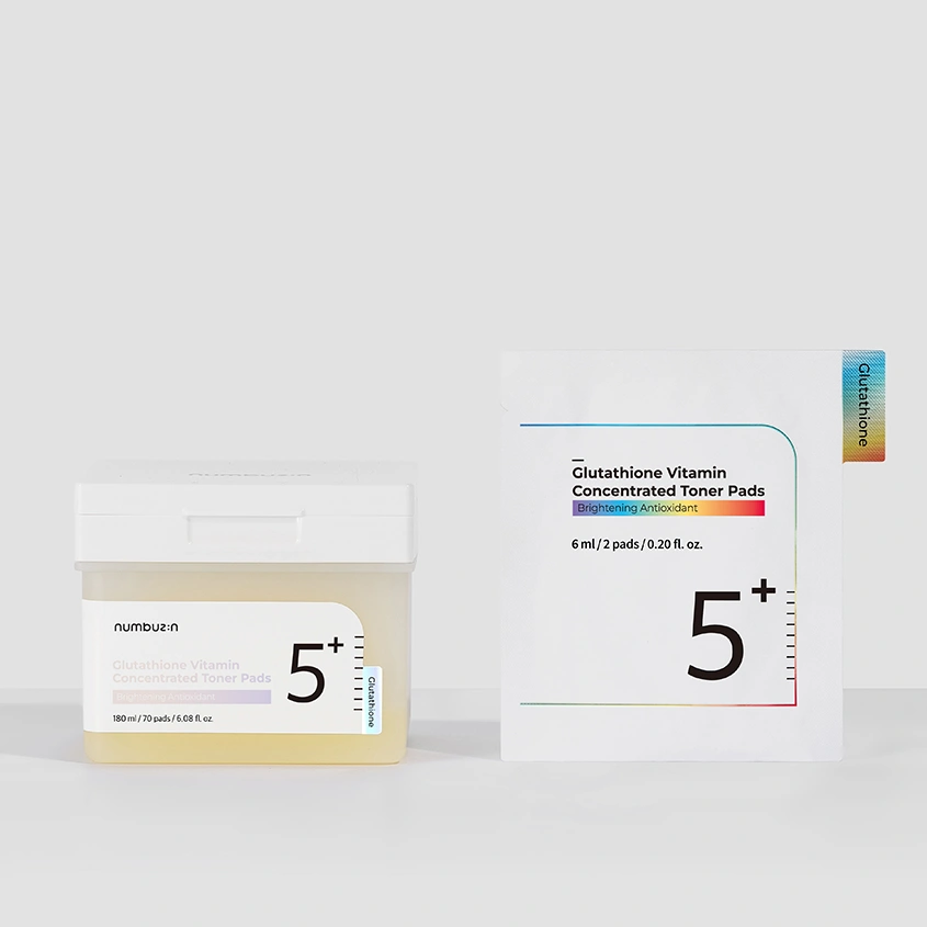 Пэды для лица `NUMBUZIN` NO. 5+ Vitamin-Niacinamide Concentrated с ниацинамидом 70 шт