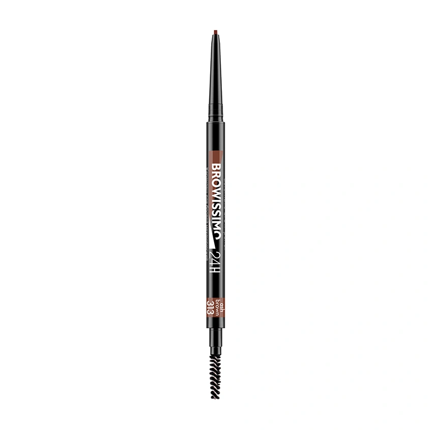 Карандаш для бровей `LUXVISAGE` BROWISSIMO Ultra slim super stay 24H механический тон 313 Ash brown