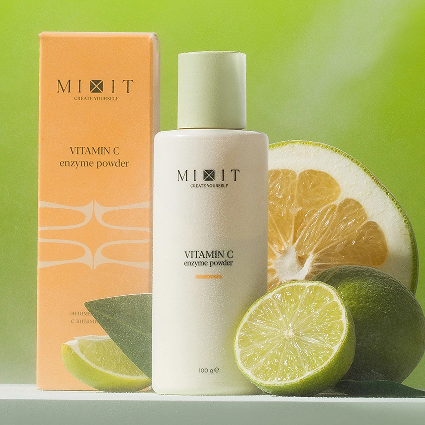 Энзимная пудра для умывания `MIXIT` с витамином C (для всех типов кожи) 100 г