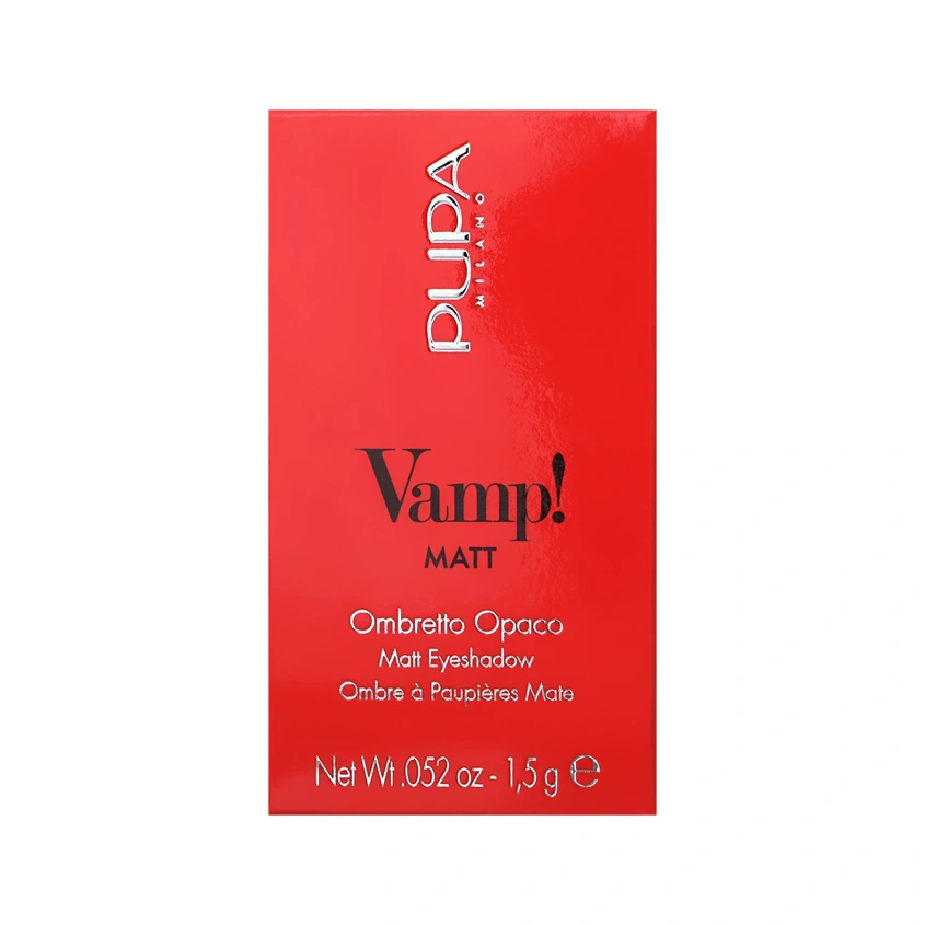 Тени для век `PUPA` VAMP! MATT матовые тон 405 Темный шоколад