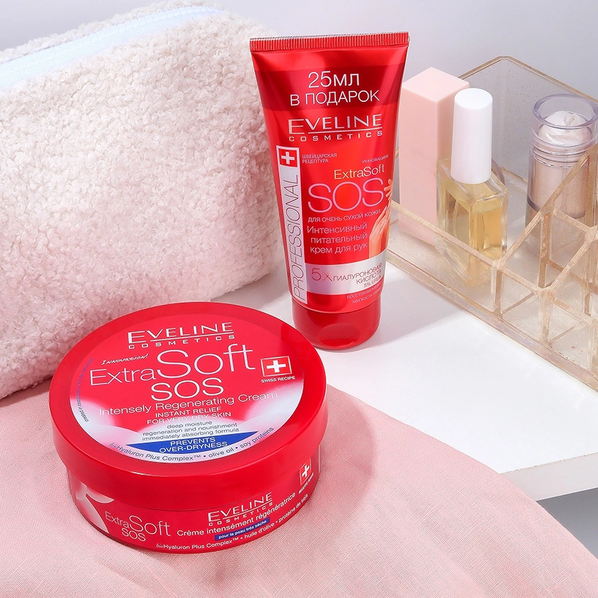 Крем для рук `EVELINE` `PROFESSIONAL` EXTRA SOFT SOS интенсивный питательный 100 мл