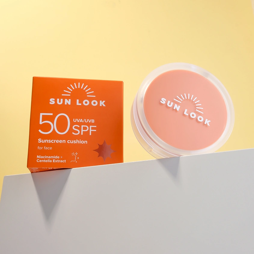 Кушон для лица `SUN LOOK` солнцезащитный SPF 50 12 г