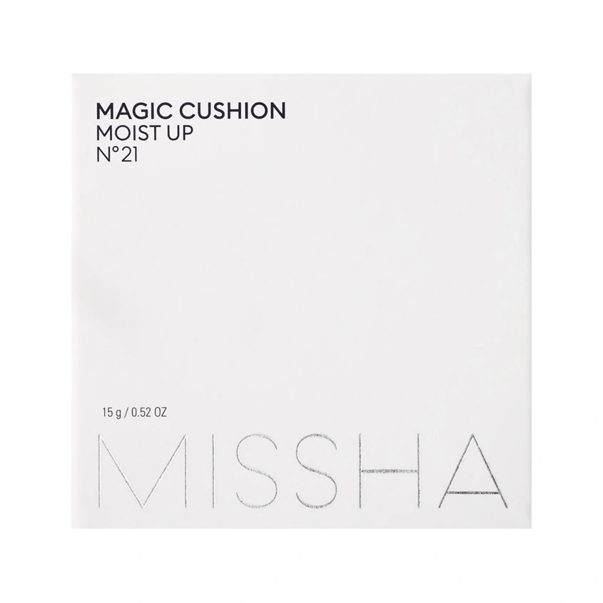 Кушон тональный для лица `MISSHA` MAGIC CUSHION MOISTURE UP с увлажняющим эффектом тон 21 Neutral light beige