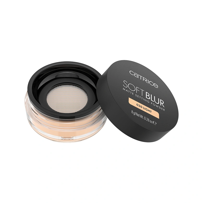 Пудра для лица `CATRICE` SOFT BLUR MATTE рассыпчатая матирующая тон 020 Light