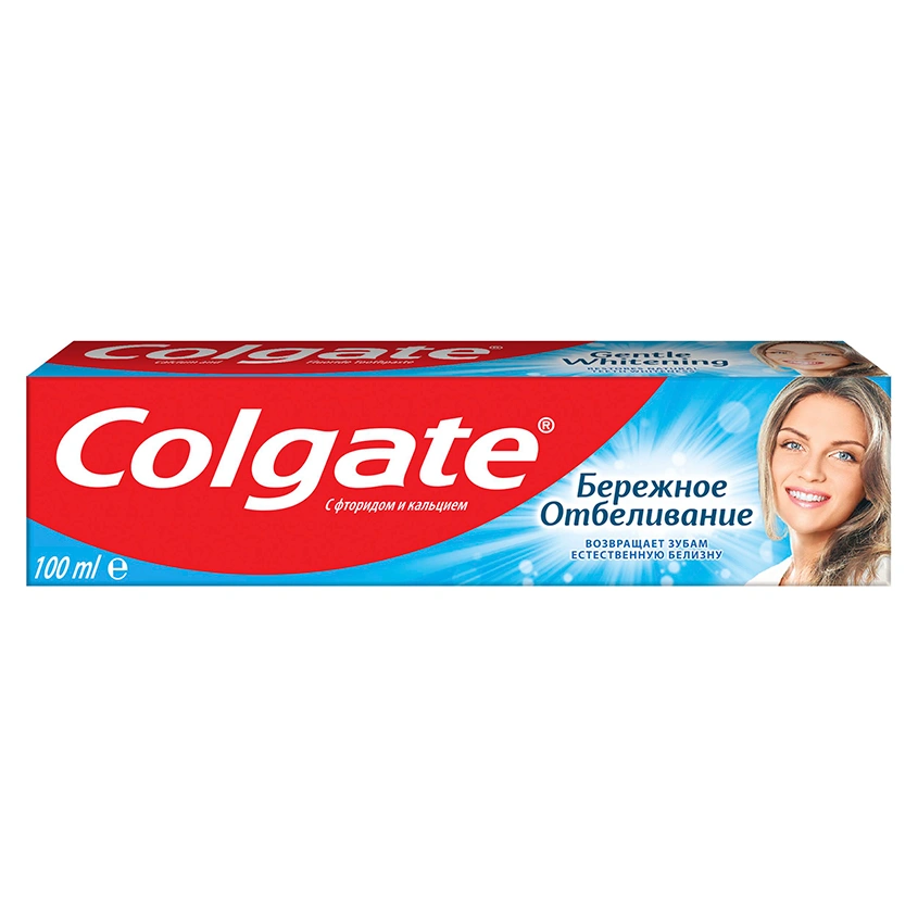 Паста зубная `COLGATE` БЕРЕЖНОЕ ОТБЕЛИВАНИЕ 100 мл
