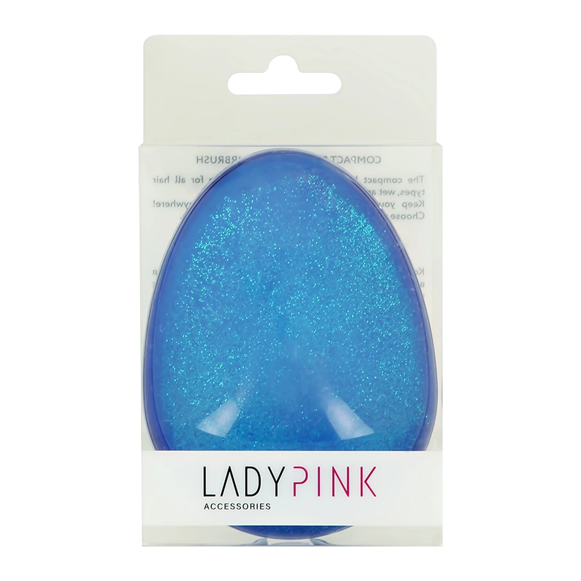 Расческа для волос распутывающая `LADY PINK` синяя